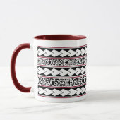 Mug Tribal Ethnic Bordeaux マグカップ (左)
