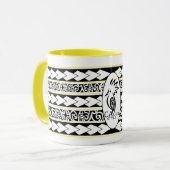 Mug Tribal Ethnic Jaune マグカップ (正面左)