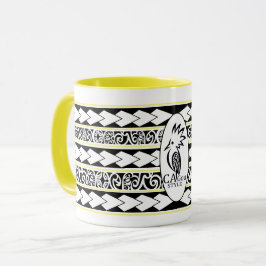 Mug Tribal Ethnic Jaune マグカップ