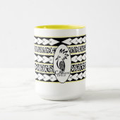Mug Tribal Ethnic Jaune マグカップ (中央)