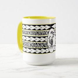 Mug Tribal Ethnic Jaune マグカップ