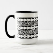 Mug Tribal Ethnic Noir マグカップ (左)
