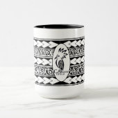 Mug Tribal Ethnic Noir マグカップ (中央)