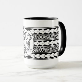 Mug Tribal Ethnic Noir マグカップ