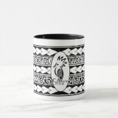 Mug Tribal Ethnic Noir マグカップ (中央)