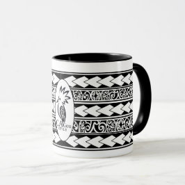 Mug Tribal Ethnic Noir マグカップ