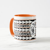 Mug Tribal Ethnic Orange マグカップ (正面左)