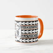 Mug Tribal Ethnic Orange マグカップ (正面右)