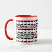 Mug Tribal Ethnic Rouge マグカップ (左)