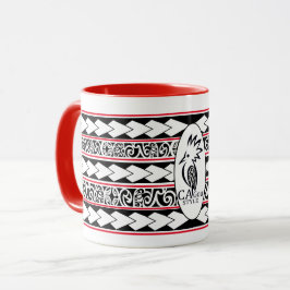 Mug Tribal Ethnic Rouge マグカップ