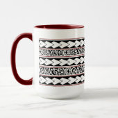 Mug Tribal Ethnic Rouge Bordeaux マグカップ (左)