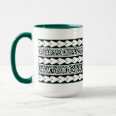 Mug Tribal Ethnic Vert Chasseur マグカップ (左)