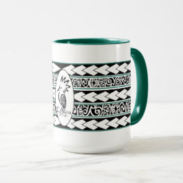 Mug Tribal Ethnic Vert Chasseur マグカップ