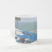 Mug Tunisie Sidi Bou Saïd フロストグラスマグカップ (正面左)