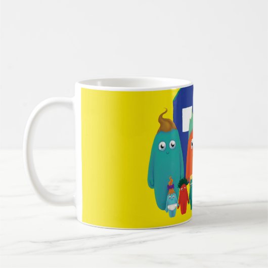 mug "Une journée constructive" コーヒーマグカップ (左)