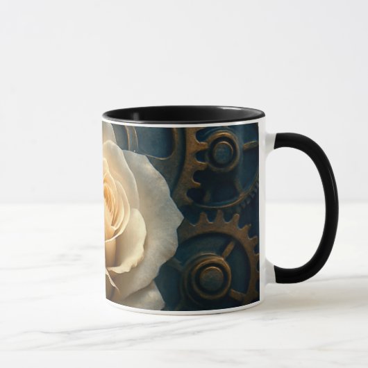Mug univers steampunk - La rose du temps マグカップ (右)