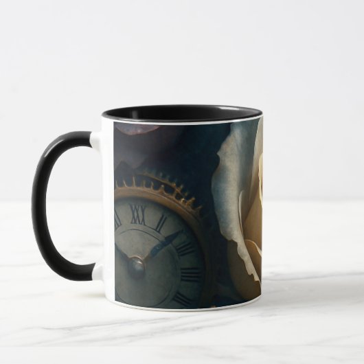 Mug univers steampunk - La rose du temps マグカップ (左)