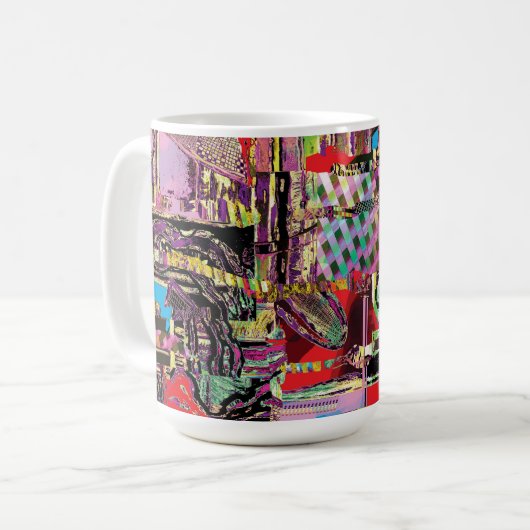 Mug – Urban Fractals コーヒーマグカップ (正面左)