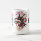 Mug – Urban Loyalty Doberman Pop-Art Design コーヒーマグカップ (中央)