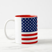 Mug USA Flag ツートーンマグカップ (左)