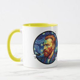 Mug Van Gogh portrait Starry night Unique Design マグカップ