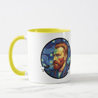 Mug Van Gogh portrait Starry night Unique Design マグカップ