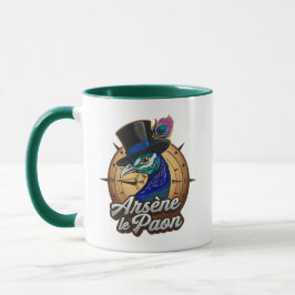 Mug vert  "Arsène le Paon" マグカップ