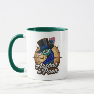 Mug vert  "Arsène le Paon" マグカップ