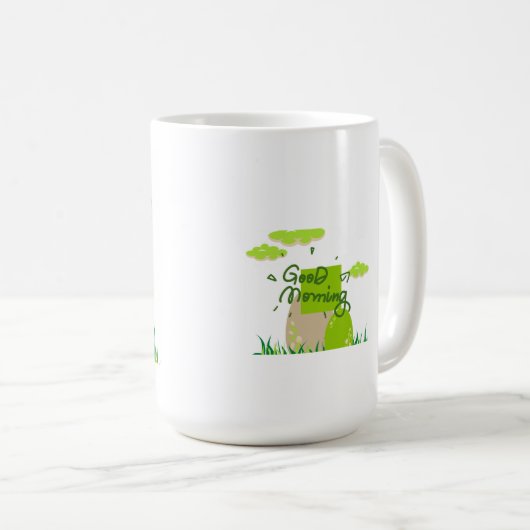 Mug vert  dinausore  コーヒーマグカップ (正面右)