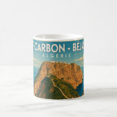 Mug vintage travel poster Cap Carbon コーヒーマグカップ (中央)