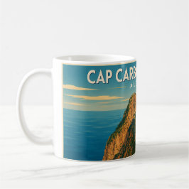 Mug vintage travel poster Cap Carbon コーヒーマグカップ