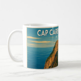 Mug vintage travel poster Cap Carbon コーヒーマグカップ