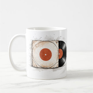 mug vinyle , café, thé, cadeau コーヒーマグカップ