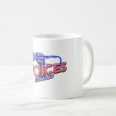 Mug Voices 1 side printed. 325 ml. コーヒーマグカップ (正面右)