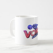 Mug Voices 1 side printed. 325 ml. コーヒーマグカップ (正面左)
