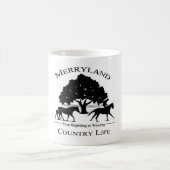 Mug w/ Blk & whtメリーランド&カントリーライフロゴ コーヒーマグカップ (中央)