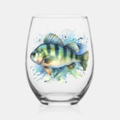 Mug - Watercolor Series: Perch ステムなしワイングラス (裏面)