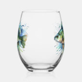Mug - Watercolor Series: Perch ステムなしワイングラス (左)