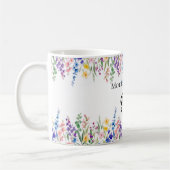 Mug – Watercolor Wildflower Floral Wrap – Spring B コーヒーマグカップ (左)