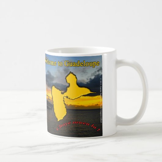 Mug : Welcome to Guadeloupe. コーヒーマグカップ (右)