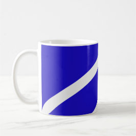 Mug – White Lines on Blue コーヒーマグカップ