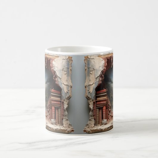 mug with a book design コーヒーマグカップ (中央)