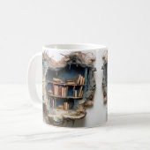 mug with a book design コーヒーマグカップ (正面左)