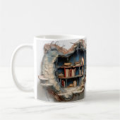 mug with a book design コーヒーマグカップ (左)