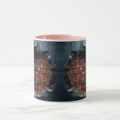 mug with a book design マグカップ (中央)
