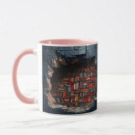 mug with a book design マグカップ