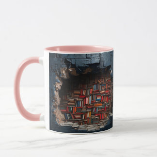 mug with a book design マグカップ