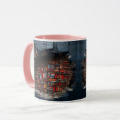 mug with a book design マグカップ (正面左)