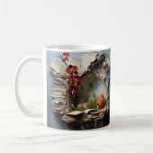 mug with a book illustration コーヒーマグカップ (左)