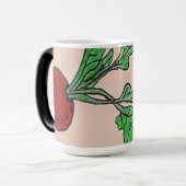 Mug with a radish design モーフィングマグカップ (正面左)